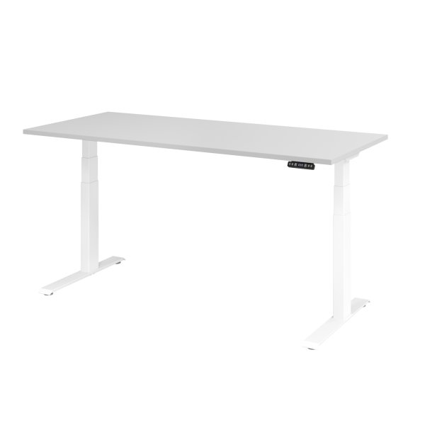 Hammerbacher Schreibtisch el 180x80cm ws/grau