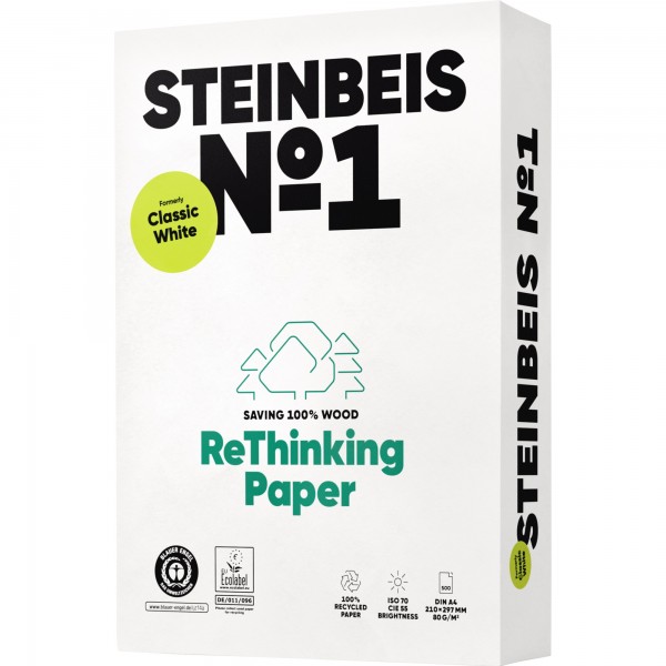 Steinbeis Kopierpapier No.1 Classic White ISO 70 K1201666080A A4 500Bl.