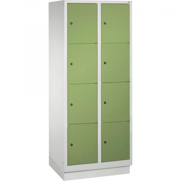 C+P Fächerschrank 8020224S10075 Sockel 8Fächer B810mm lgr/rgn