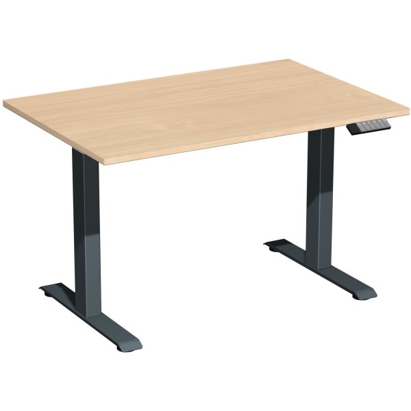 Geramöbel Tisch Elevate Plus 1200x800x630-1280mm an/bu