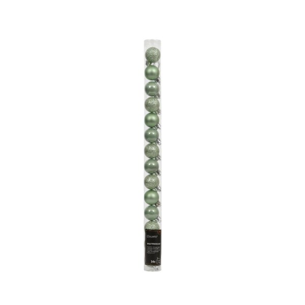 Decoris Kugel Mix 3cm mgn 14St