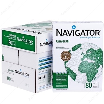 Navigator Kopierpapier 82470A80S DIN A4 80g hf ws 2.500 Bl./Pack. (5x500 Blatt)