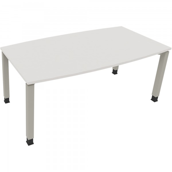 Bespr.ti. Tonneau Vierfuß Quadrat B1800xT800/900xH680-820 si/Weiß