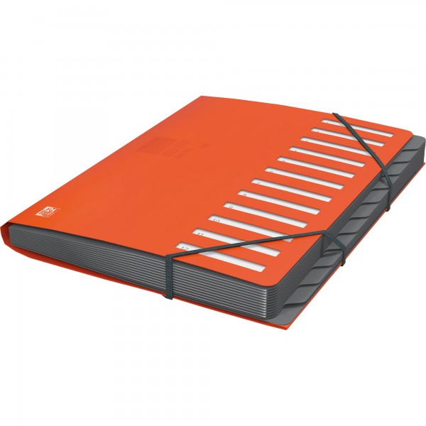 Oxford Ordnungsmappe for Business 400033686 DIN A4 12Fächer PP orange