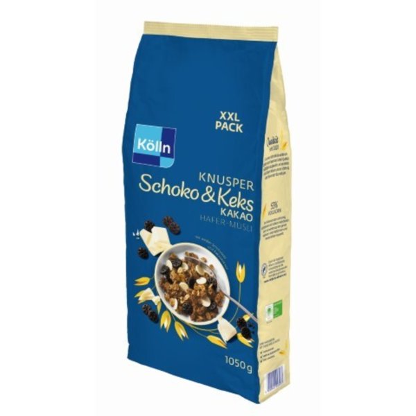 Kölln Müsli Knusper Schoko & Keks Kakao XXL-Pack 4x1050g