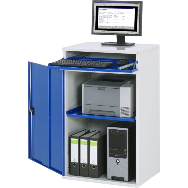 RAU Computerschrank 650x520x1060mm stat lgr/ebl