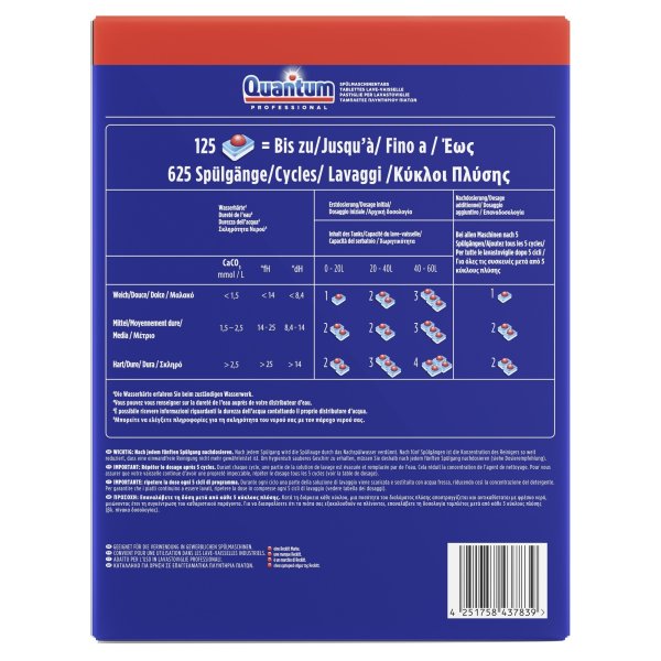 Quantum Spülmaschinentabs Professional 125St