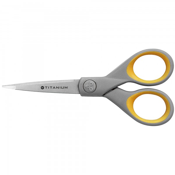 Westcott Schere Titanium Super E-30450 00 13cm gelb/grau