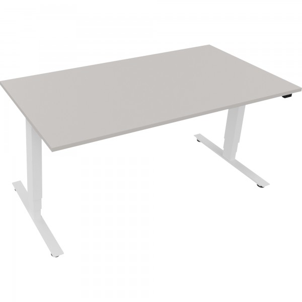 Sitz-/Stehtisch T-Kufe klappbar B1600xT800xH625-1285 ws/Lichtgrau