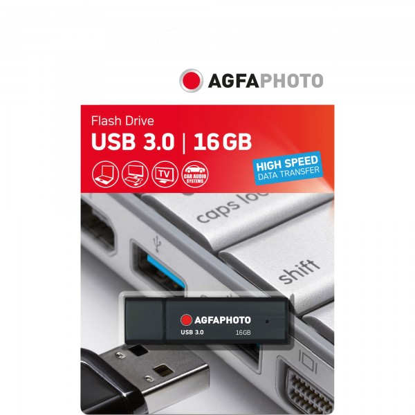 AgfaPhoto USB-Stick 10569 USB3.0 16GB schwarz