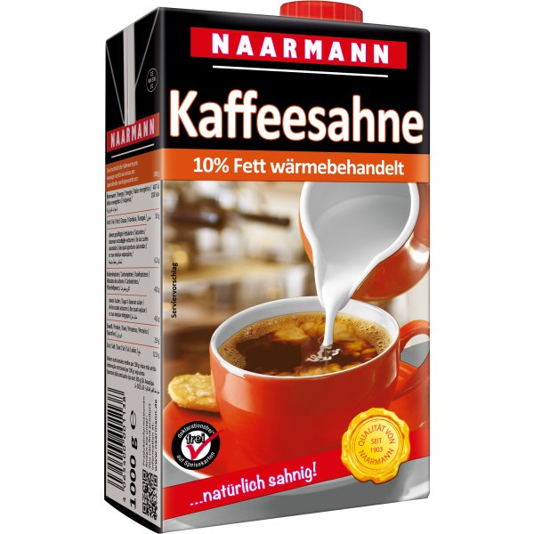 Naarmann Kaffeesahne 10% 1.000g