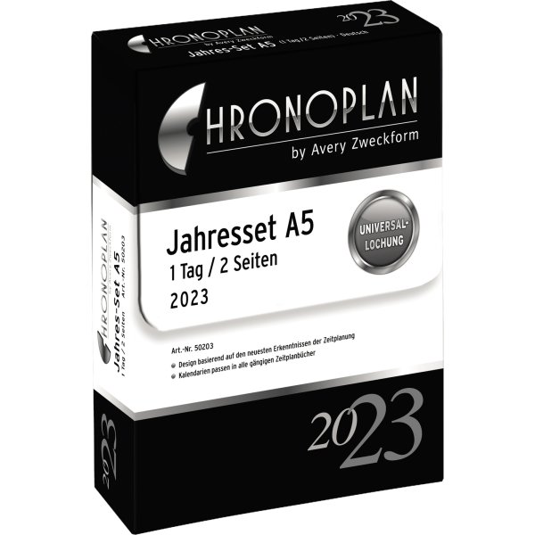 Chronoplan Jahresset 2023 50203 148x21mm 1T/2S