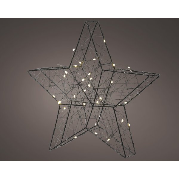 Lumineo Stern Micro LED 4x20x19cm sw