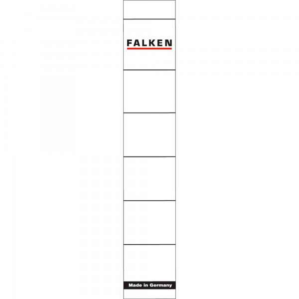 Falken Ordnerrückenschild 80039639 schmal/kurz weiß 10 St./Pack.