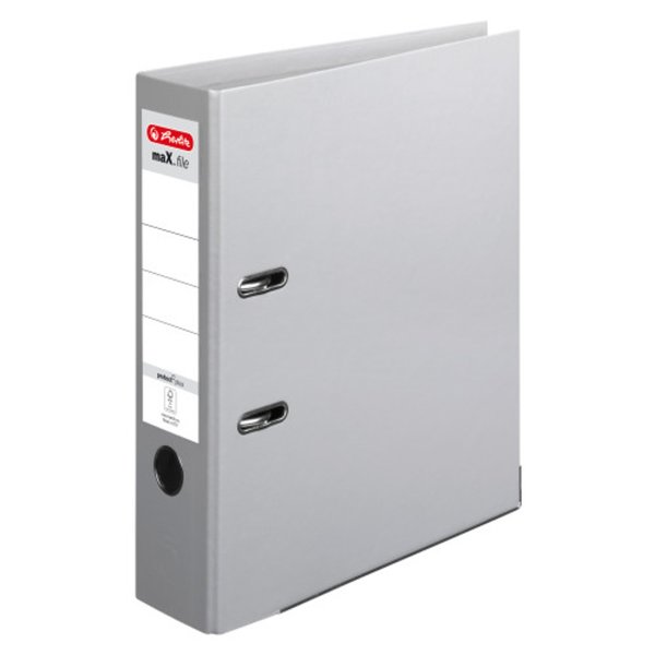 Herlitz Ordner maX.file protect plus 10834372 A4 80mm PP grau