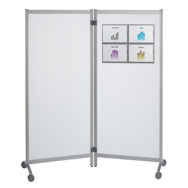 Paperflow Raumteiler 170x152x44cm mobil tr 2St.