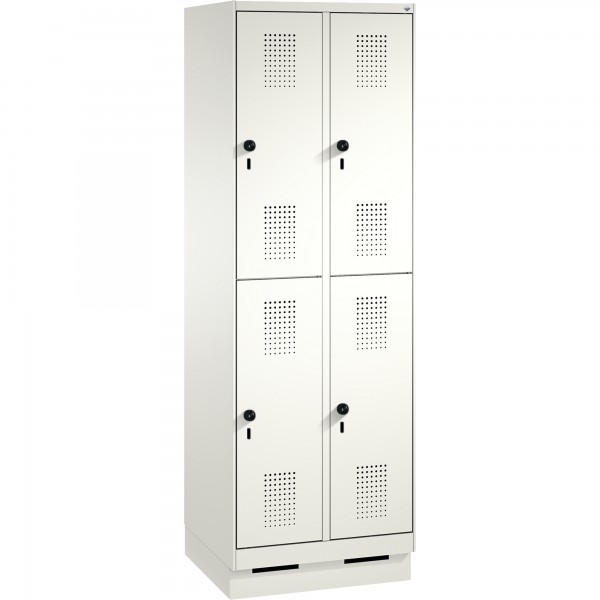 C+P Doppelstockspind 4932020S10086 Sockel 4Fächer rws/rws