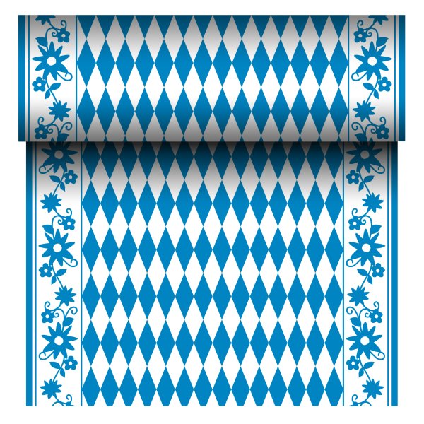 Papstar Tischläufer 24mx40cm byrisch blau