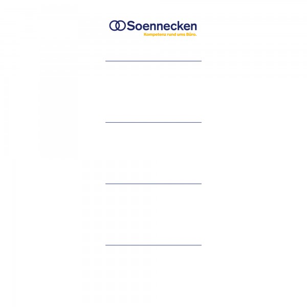 Soennecken Einsteckrückenschild 3372 48x153mm weiß 10 St./Pack.