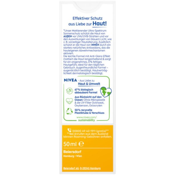 Nivea sun Sonnenschutz UV Face LSF50 50ml