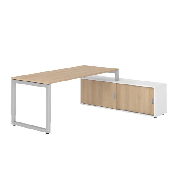 Hammerbacher Schreibtischkombi 180x80cm ei/si/ws/ei