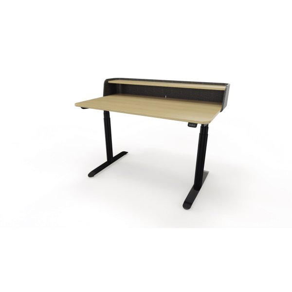 Schreibtisch Sedus se:desk home 120x65-128x70cm schwarz/eiche