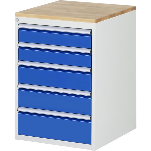 RAU Schrank 7Schübe 580x650x825mm lgr/ebl