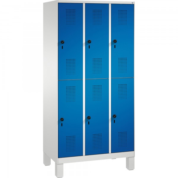 C+P Doppelstockspind 4931030S10084 Füße 6Fächer B900mm lgr/ebl