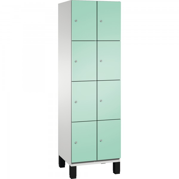 C+P Fächerschrank 4510320S10018 Füße 8Fächer B600mm lgr/lgn