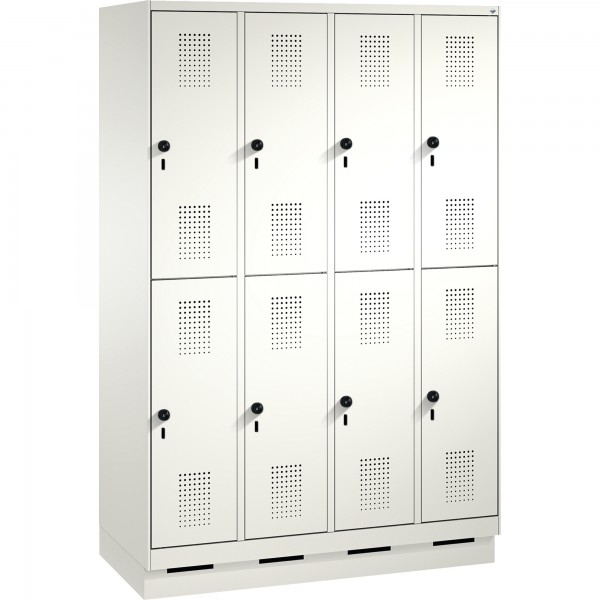 C+P Doppelstockspind 4932040S10154 Sockel 8Fächer rws/rws
