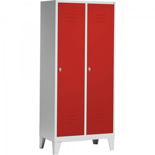 C+P Umkleidespind 801022S10037 Füße 2Abteile B810mm lgr/rrt