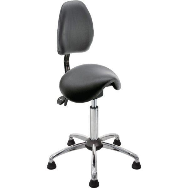 meychair Hocker A4R-MED-TG- KL2 Gleiter Rücken sw