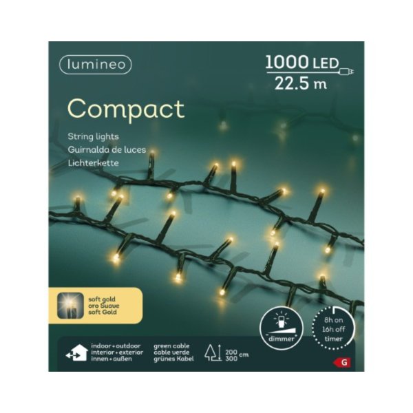 Lumineo Lichterkette Compact LED 2250cm