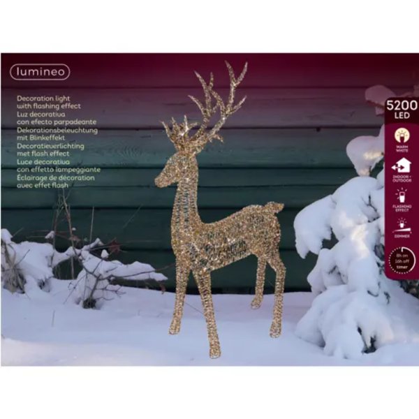 Lumineo Rentier LED 43x110x270cm go/ws