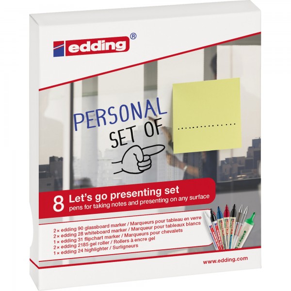 edding Personal Set für Präsentationen 4-BTWPRES 8teilig