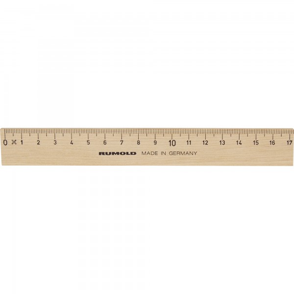 RUMOLD Holzlineal FL 232/17 aus Weißbuche 17cm natur