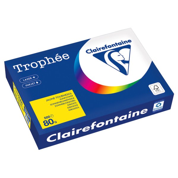 Clairefontaine Kopierpapier A4 80g sonnengelb 500Bl