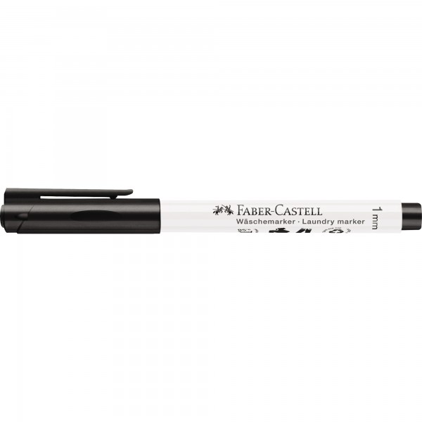 Faber-Castell Wäschemarker 159502 Rundspitze schwarz