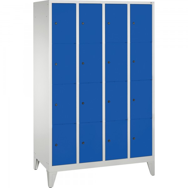 C+P Fächerschrank 8010404S10019 Füße 16Fächer B1190mm lgr/ebl