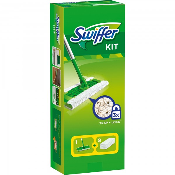 Swiffer Systemstarter 4084500979871 Bodenstab + 8 Tücher