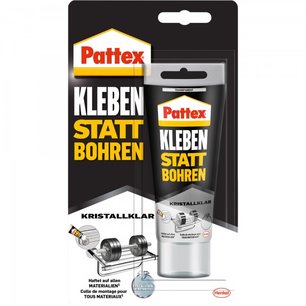 Pattex Universalkleber Kleben statt Bohren Kristallklar PKBC1 90g