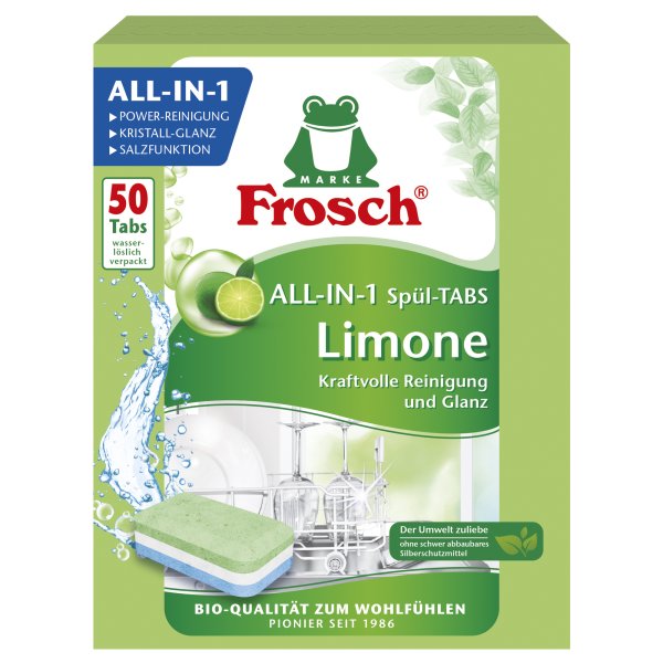 Frosch Geschirrspültabs Limone 50ST