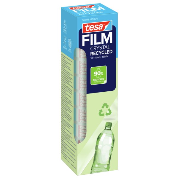 tesa Klebefilm CRYSTAL RECYCLED 15mmx10m 10St