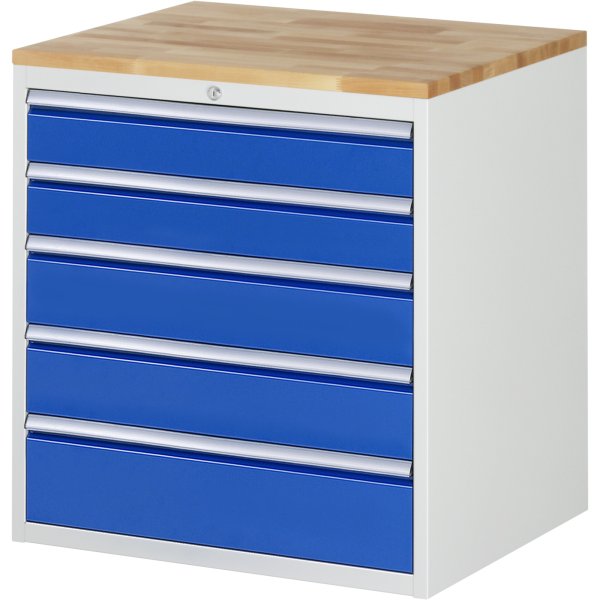 RAU Schrank 5Schübe 770x650x825mm lgr/ebl