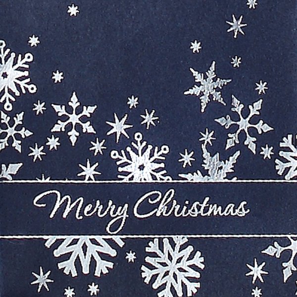 SIGEL Premium Geschenktasche GT110 260x330x125mm Silver Snowflakes