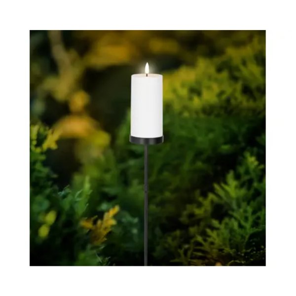 LUMINEO Solarstecker Kerze 7x117cm ws