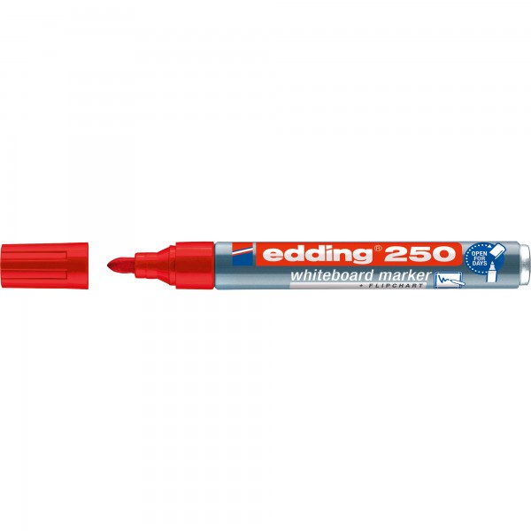 edding Boardmarker 250 4-250002 1,5-3mm Rundspitze nachfüllbar rt