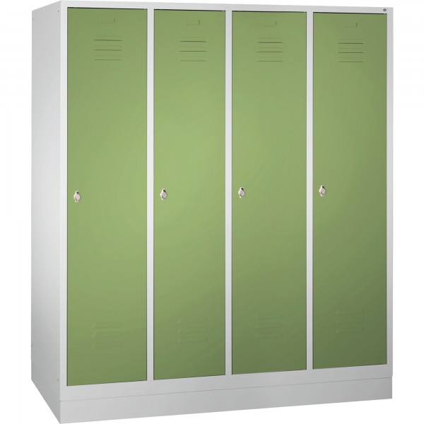 C+P Umkleidespind 802042S10064 Sockel 4Abteile B1590mm lgr/rgn