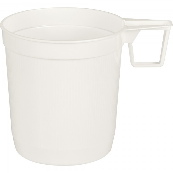 PAPSTAR Kunststofftasse 12216 PS 0,25l ws 8x8,5cm 40 St./Pack.