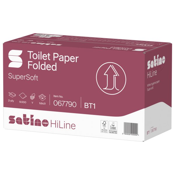 Satino Toilettenpapier HiLine gefaltet 30x300Bl